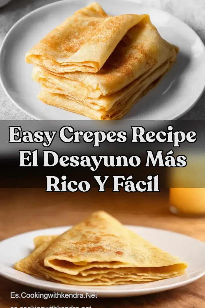 Easy Crepes Recipe El Desayuno M&aacute;s Rico y F&aacute;cil