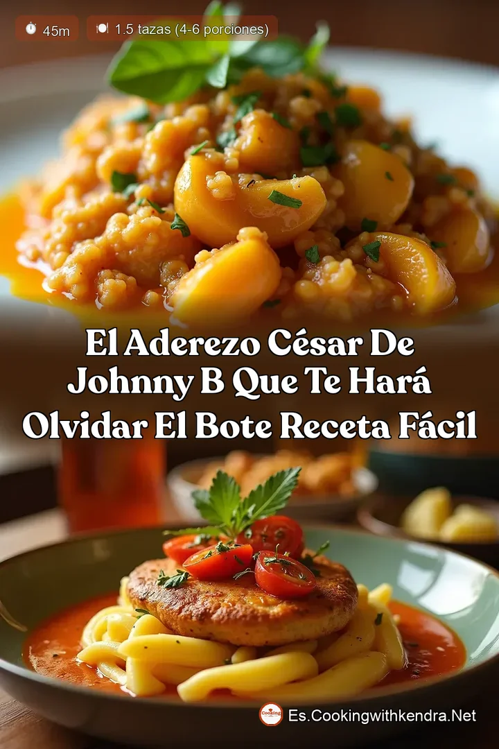 El Aderezo C&eacute;sar de Johnny B que te har&aacute; olvidar el bote Receta f&aacute;cil