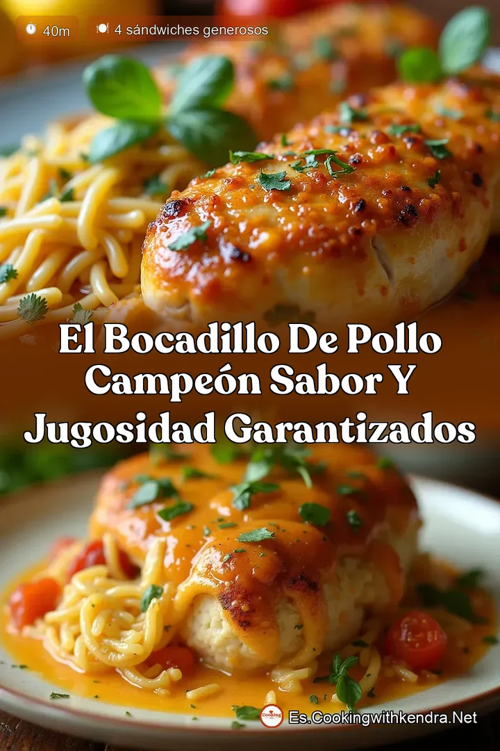 El Bocadillo de Pollo Campe&oacute;n Sabor y Jugosidad Garantizados