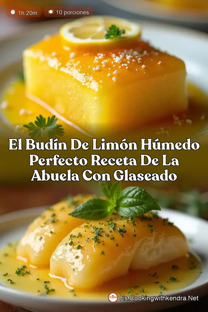 El Bud&iacute;n de Lim&oacute;n H&uacute;medo Perfecto Receta de la Abuela con Glaseado