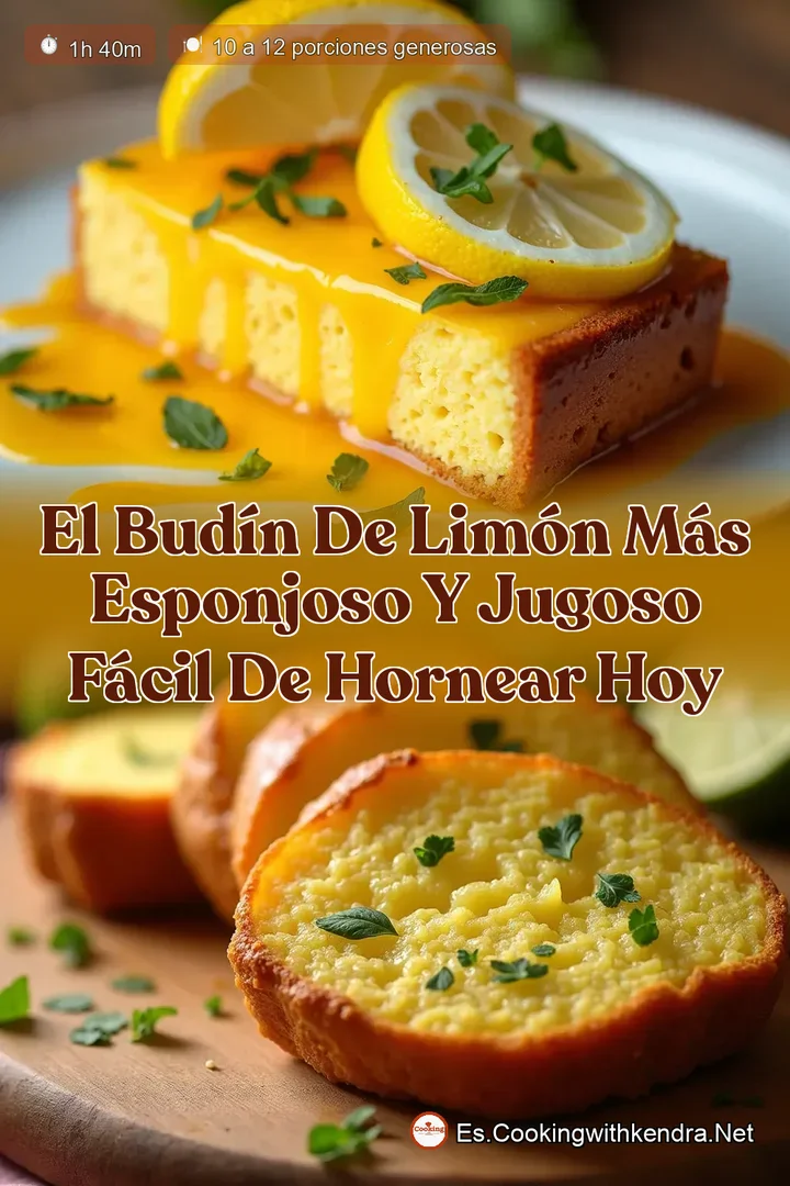 El Bud&iacute;n de Lim&oacute;n M&aacute;s Esponjoso y Jugoso F&aacute;cil de Hornear Hoy
