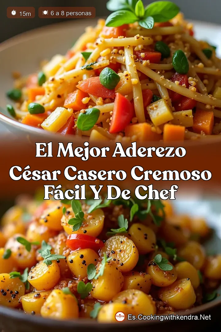 El Mejor Aderezo C&eacute;sar Casero Cremoso F&aacute;cil y de Chef