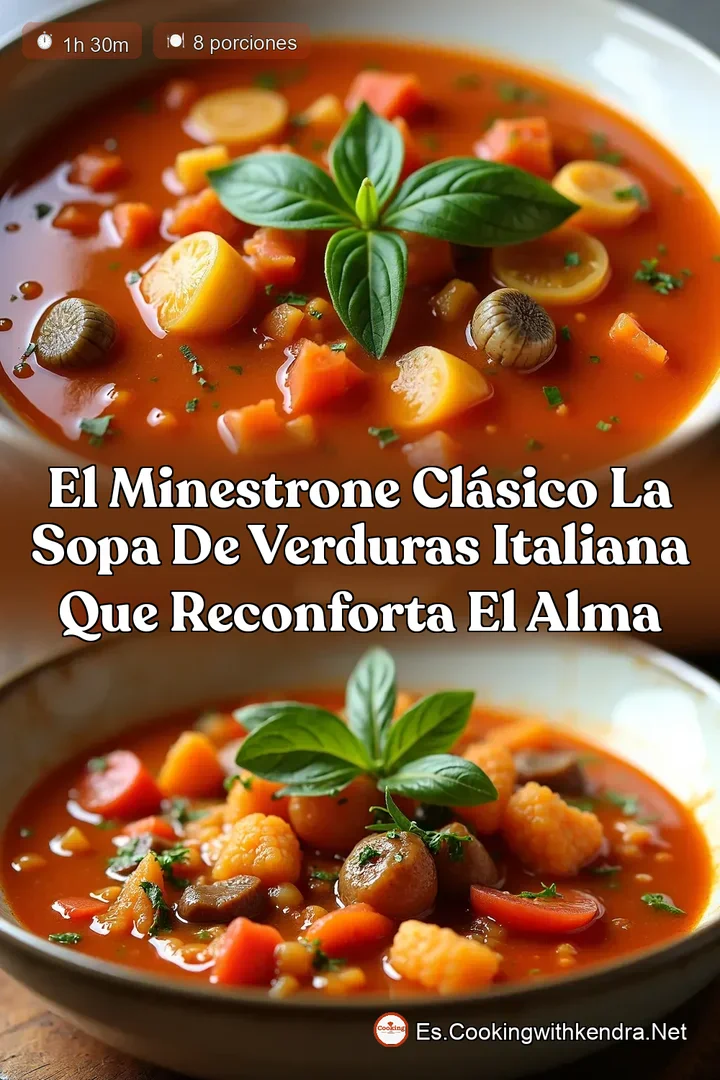 El Minestrone Cl&aacute;sico La Sopa de Verduras Italiana que Reconforta el Alma