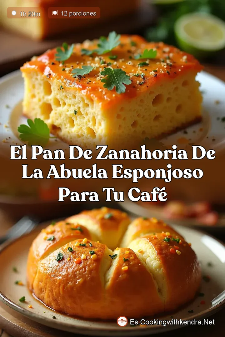 El Pan de Zanahoria de la Abuela Esponjoso para tu Caf&eacute;