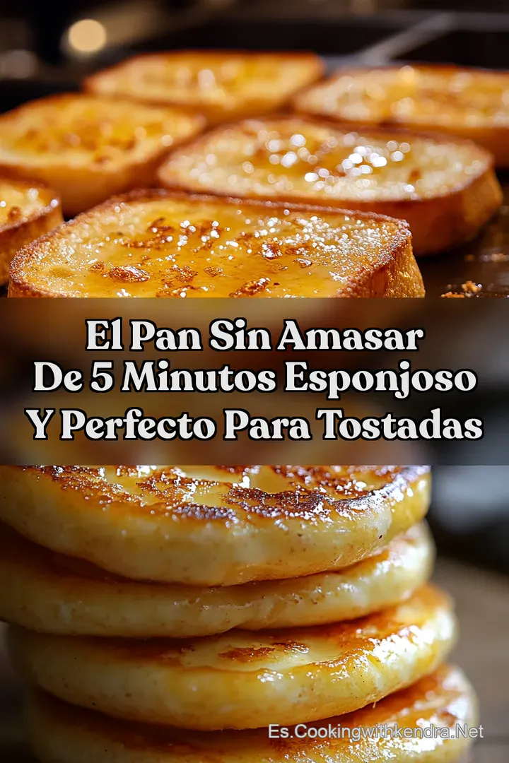El Pan Sin Amasar de 5 Minutos Esponjoso y Perfecto para Tostadas