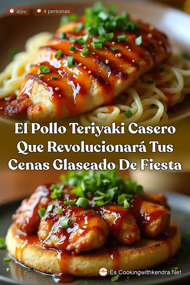 El Pollo Teriyaki Casero que Revolucionar&aacute; tus Cenas Glaseado de Fiesta
