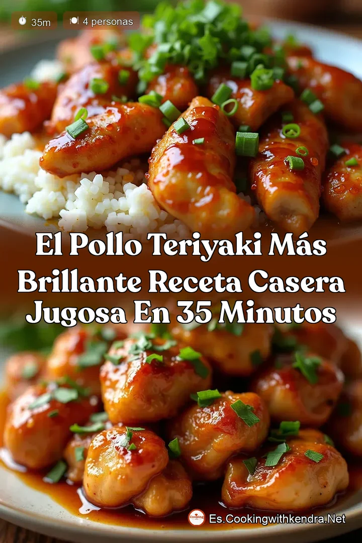 El Pollo Teriyaki M&aacute;s Brillante Receta Casera Jugosa en 35 Minutos