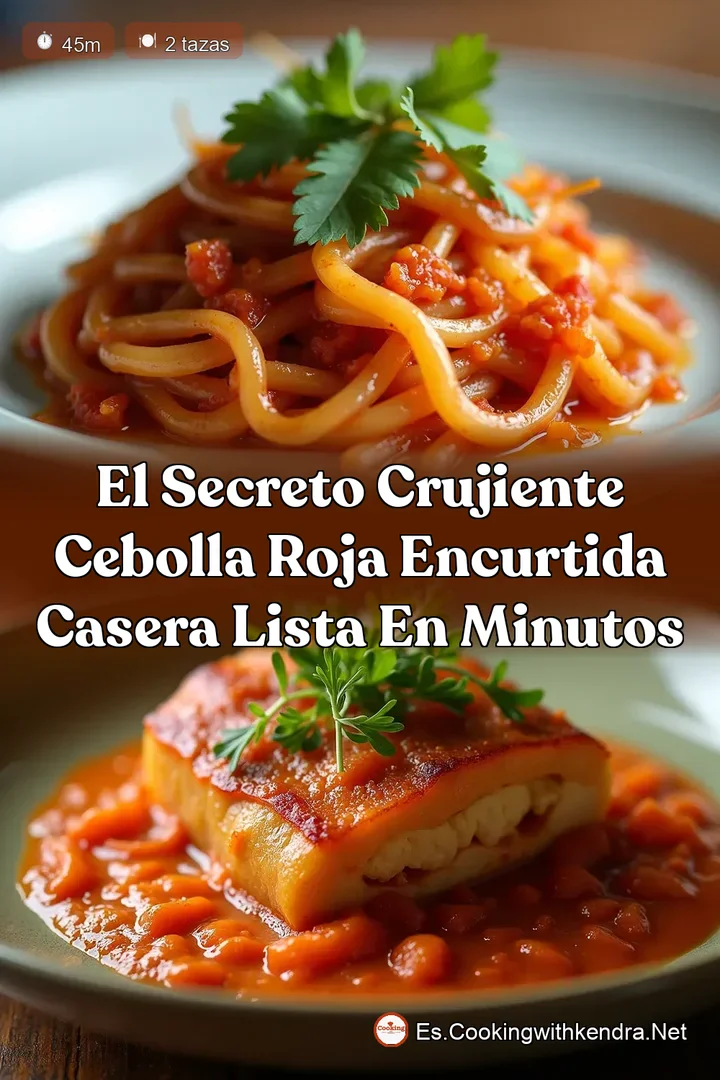 El Secreto Crujiente Cebolla Roja Encurtida Casera Lista en Minutos