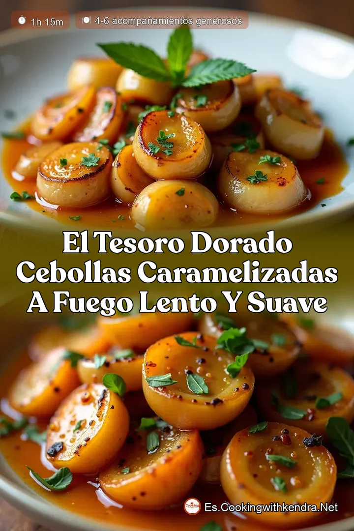 El Tesoro Dorado Cebollas Caramelizadas a Fuego Lento y Suave