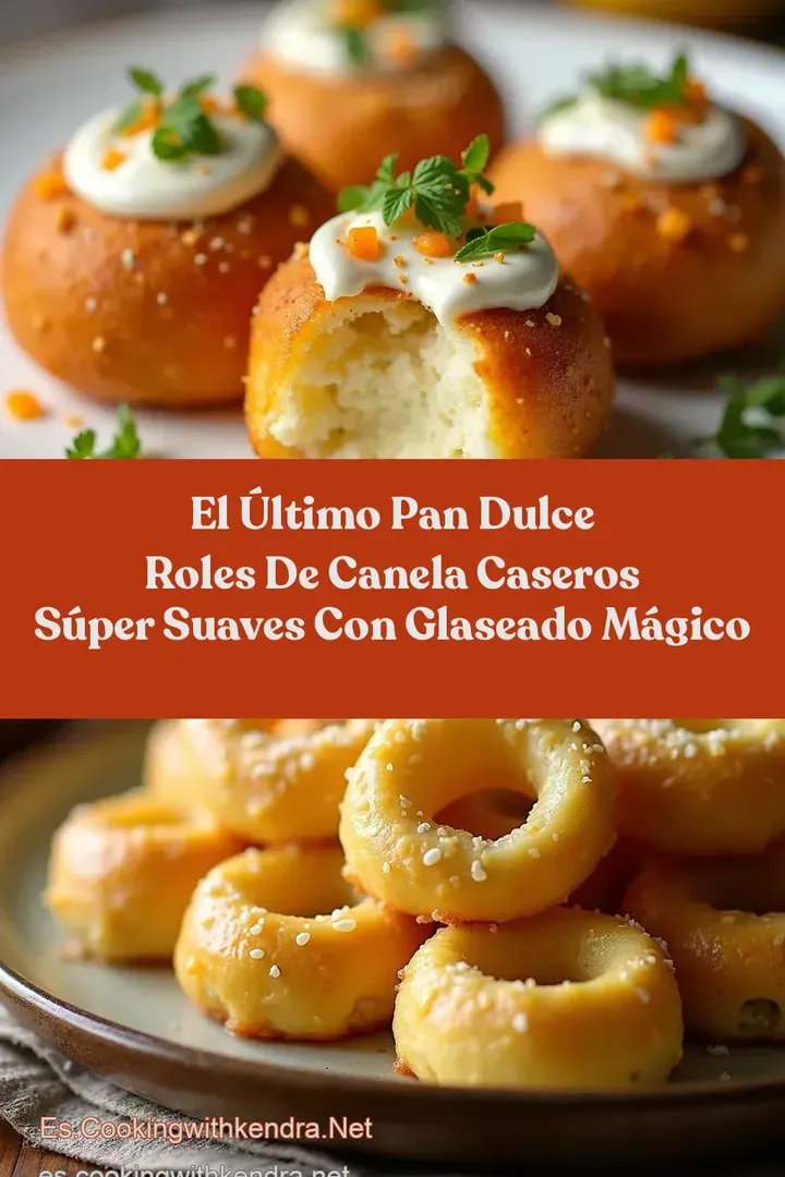 El &Uacute;ltimo Pan Dulce Roles de Canela Caseros S&uacute;per Suaves con Glaseado M&aacute;gico