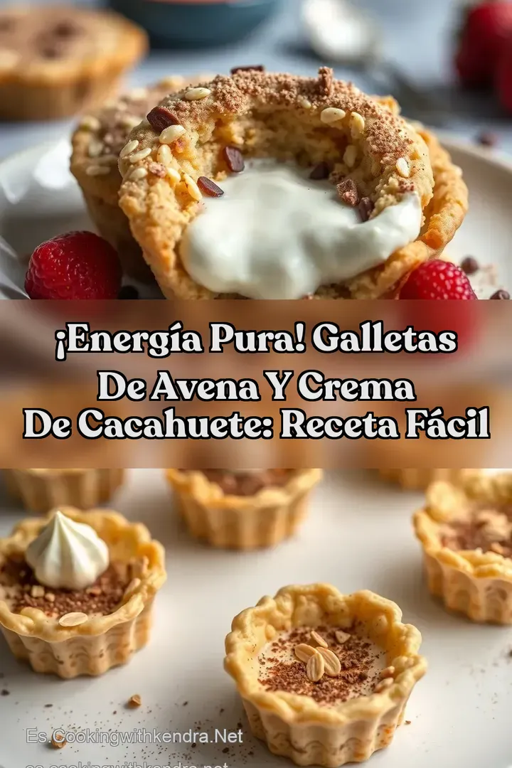 &iexcl;Energ&iacute;a Pura! Galletas de Avena y Crema de Cacahuete: Receta F&aacute;cil
