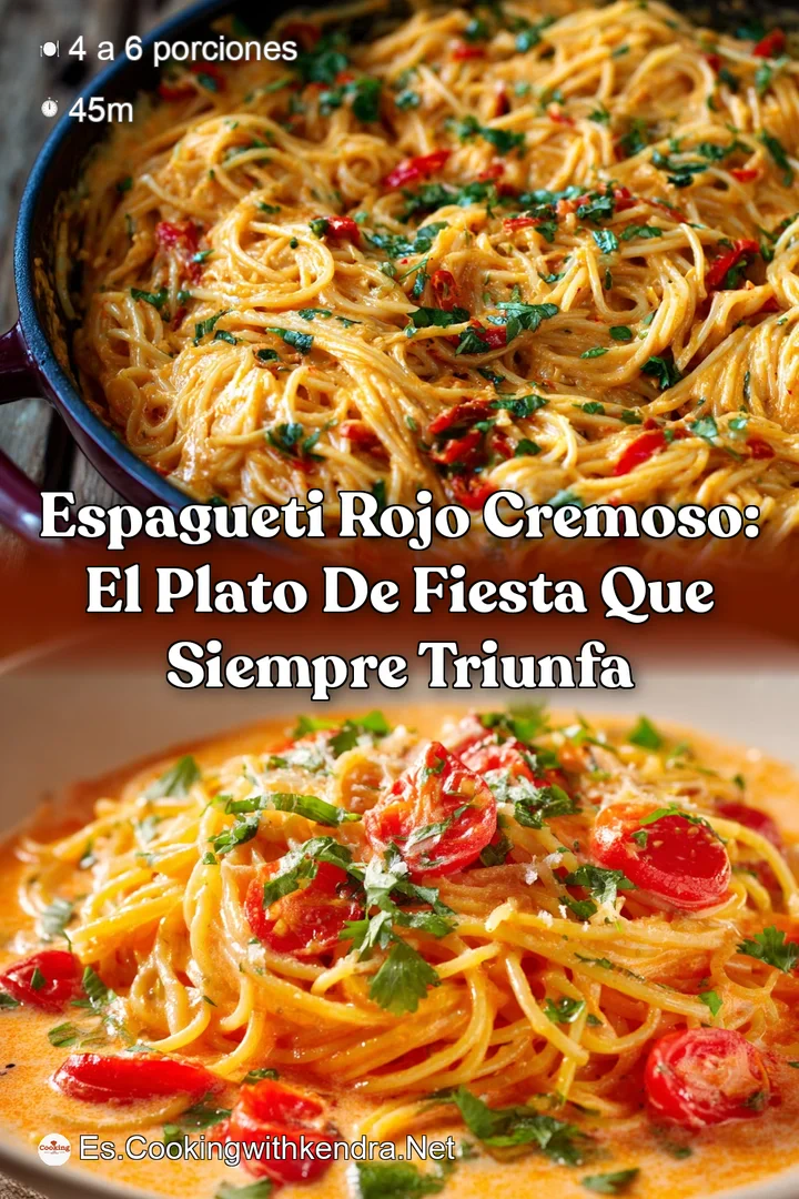 Espagueti Rojo Cremoso: El Plato de Fiesta que Siempre Triunfa