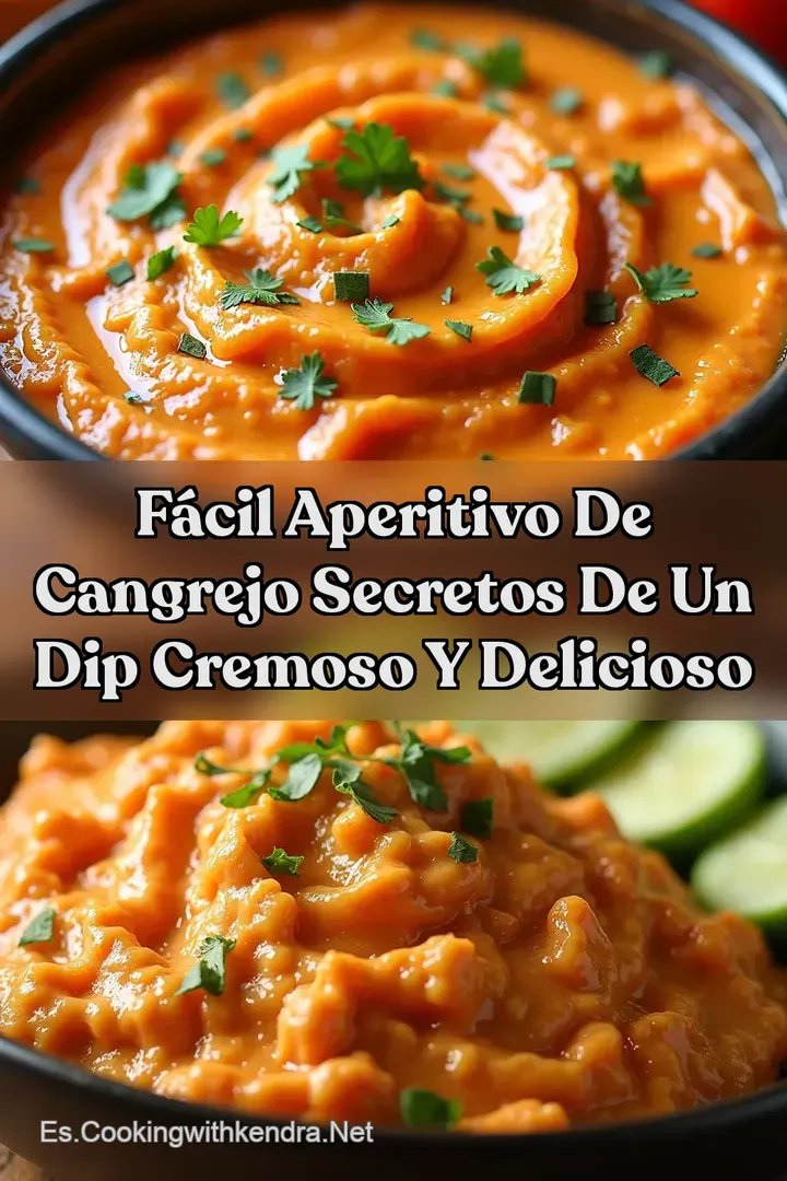 F&aacute;cil Aperitivo de Cangrejo Secretos de un Dip Cremoso y Delicioso