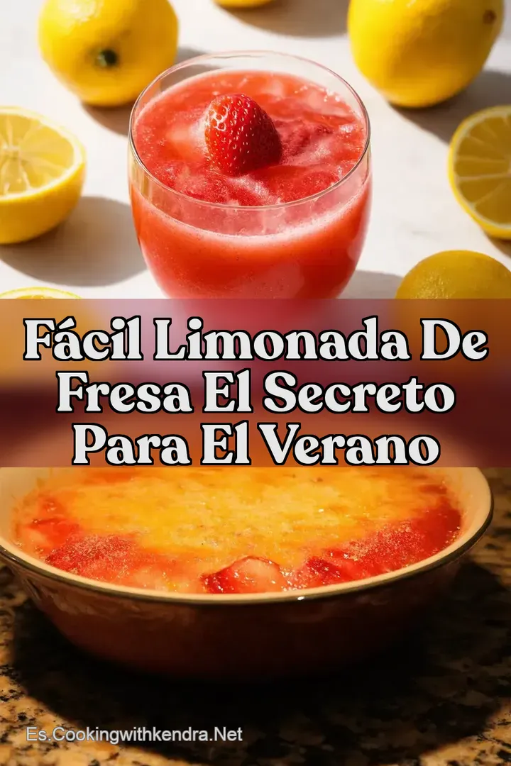 F&aacute;cil Limonada De Fresa El Secreto Para El Verano