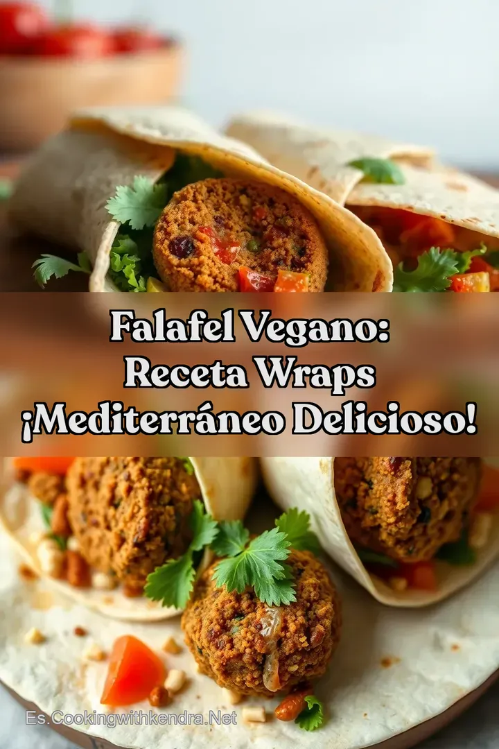 Falafel Vegano: Receta Wraps &iexcl;Mediterr&aacute;neo Delicioso!
