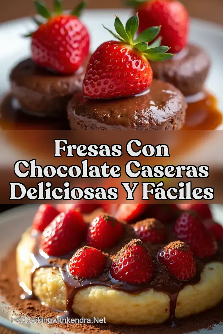 Fresas con Chocolate Caseras Deliciosas y F&aacute;ciles