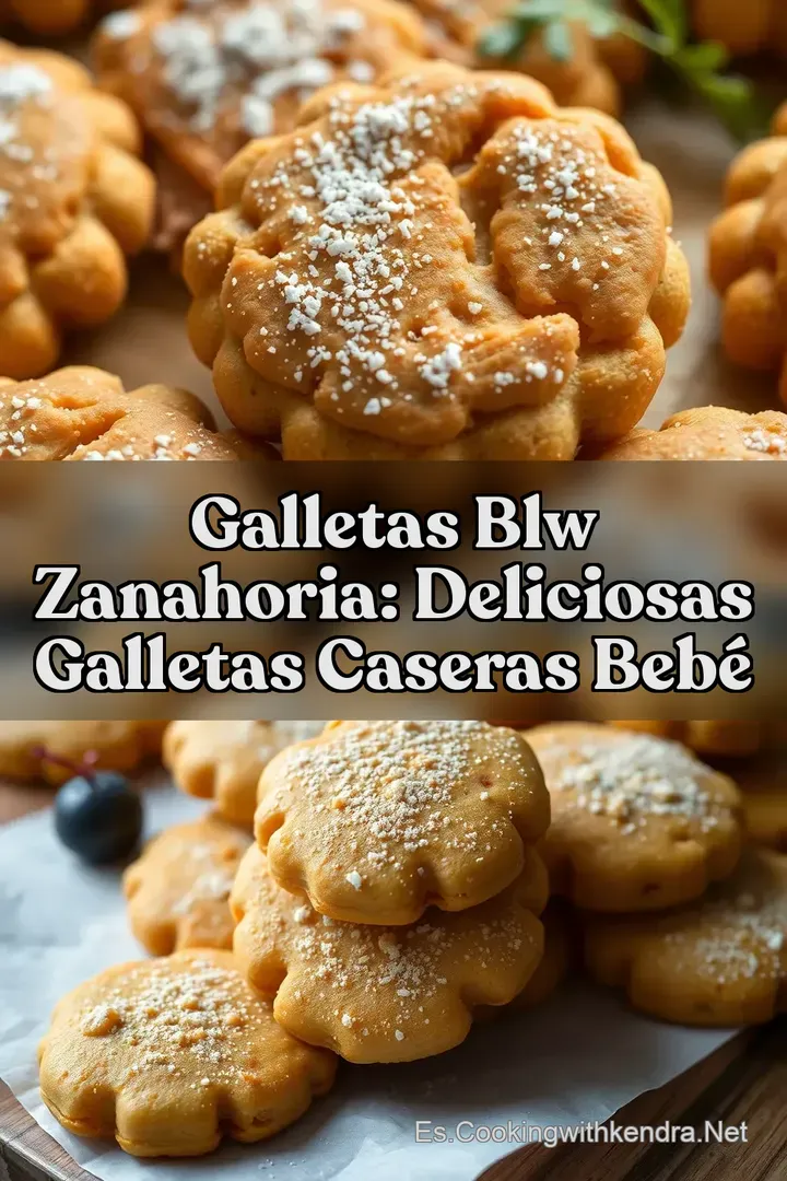 Galletas BLW Zanahoria: Deliciosas Galletas Caseras Beb&eacute;