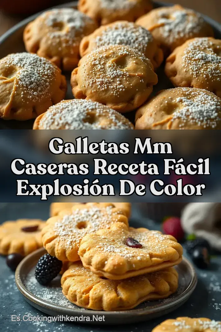 Galletas MM Caseras Receta F&aacute;cil Explosi&oacute;n de Color
