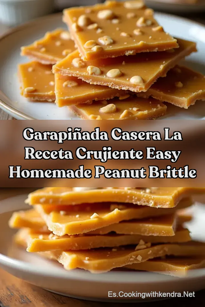 Garapi&ntilde;ada Casera La Receta Crujiente Easy Homemade Peanut Brittle
