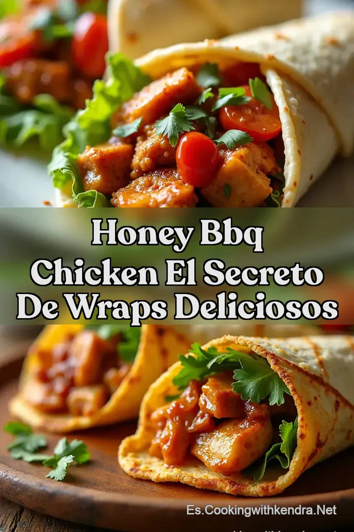 Honey BBQ Chicken El Secreto de Wraps Deliciosos