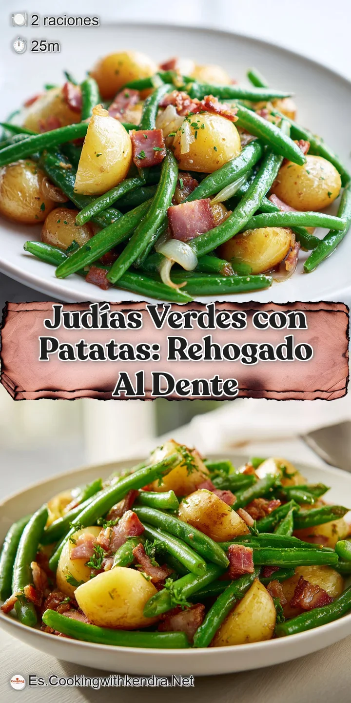 Close-up of soft potatoes & tender green beans, glistening with golden olive oil, showcasing fresh herbs and inviting aroma.