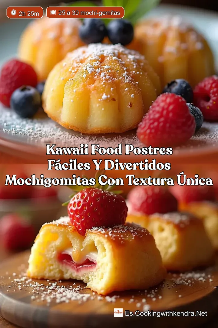 Kawaii Food Postres f&aacute;ciles y divertidos MochiGomitas con Textura &Uacute;nica