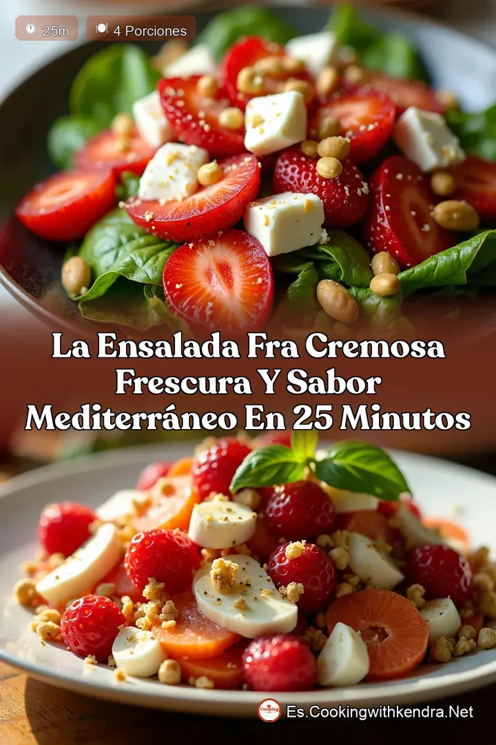 La Ensalada Fra Cremosa Frescura y Sabor Mediterr&aacute;neo en 25 Minutos