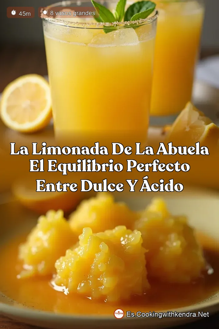La Limonada de la Abuela El Equilibrio Perfecto entre Dulce y &Aacute;cido