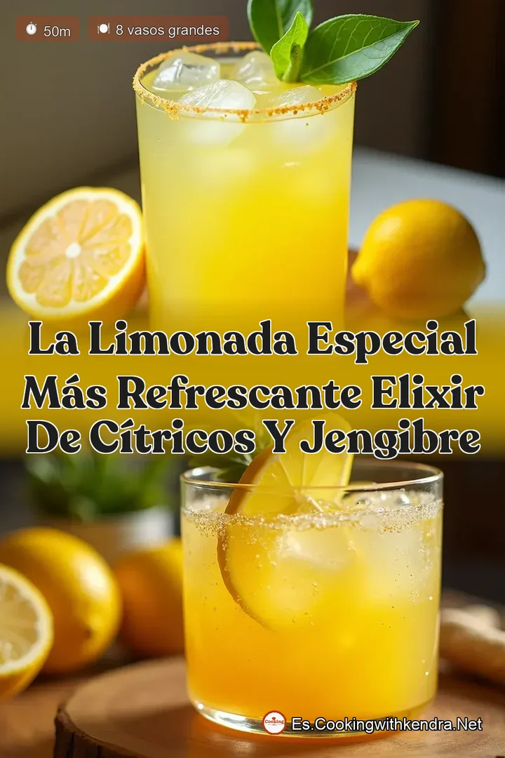 La Limonada Especial m&aacute;s Refrescante Elixir de C&iacute;tricos y Jengibre