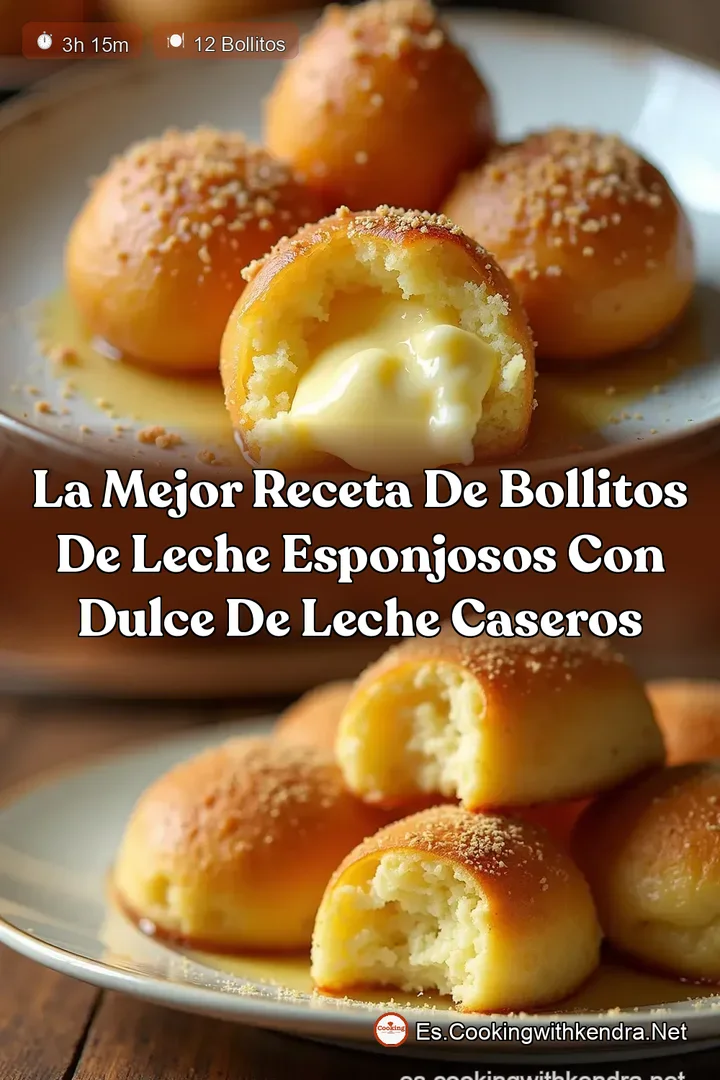 La Mejor Receta de Bollitos de Leche Esponjosos con Dulce de Leche Caseros
