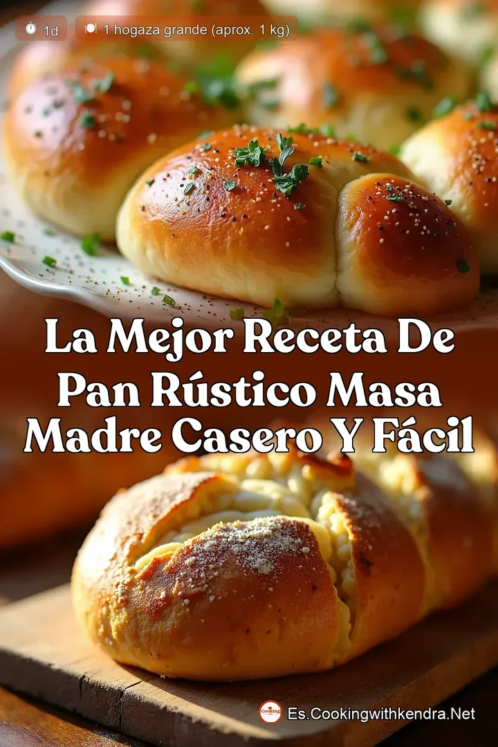 La Mejor Receta de Pan R&uacute;stico Masa Madre Casero y F&aacute;cil