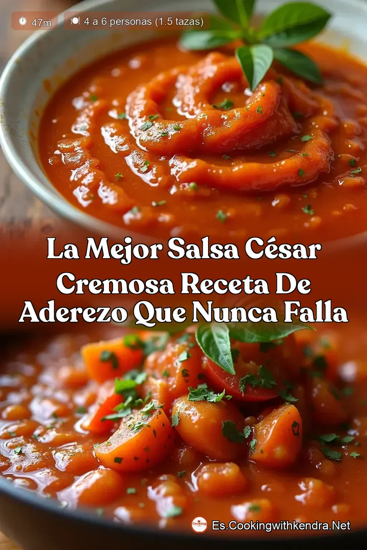 La Mejor Salsa C&eacute;sar Cremosa Receta de Aderezo que Nunca Falla