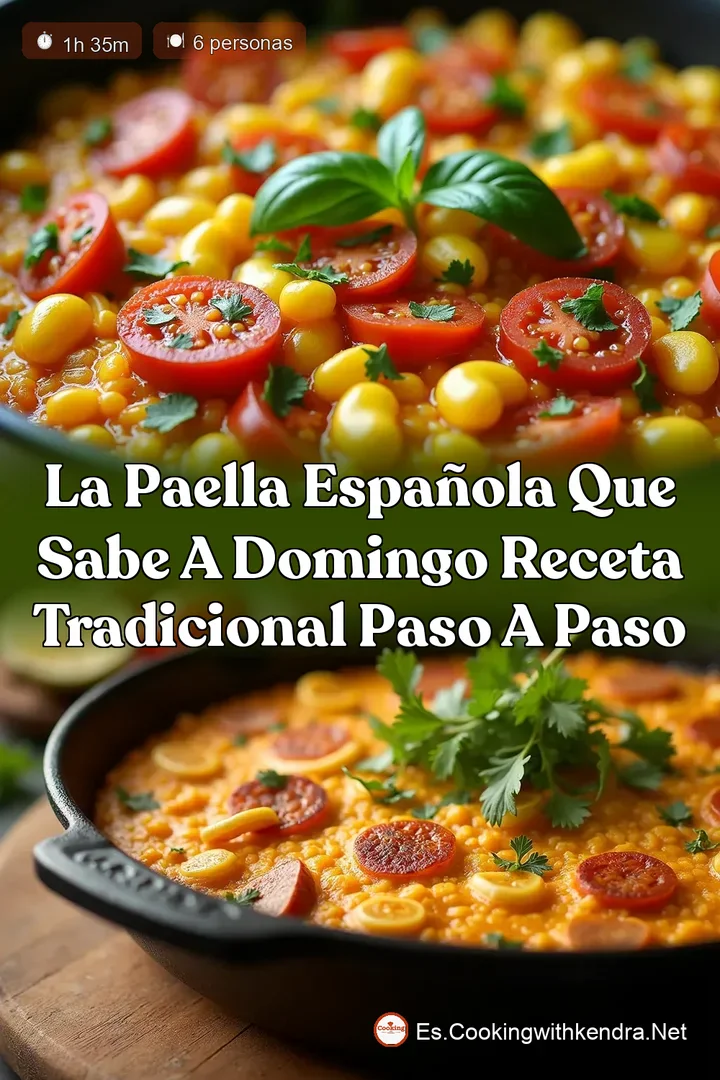 La Paella Espa&ntilde;ola que Sabe a Domingo Receta Tradicional Paso a Paso