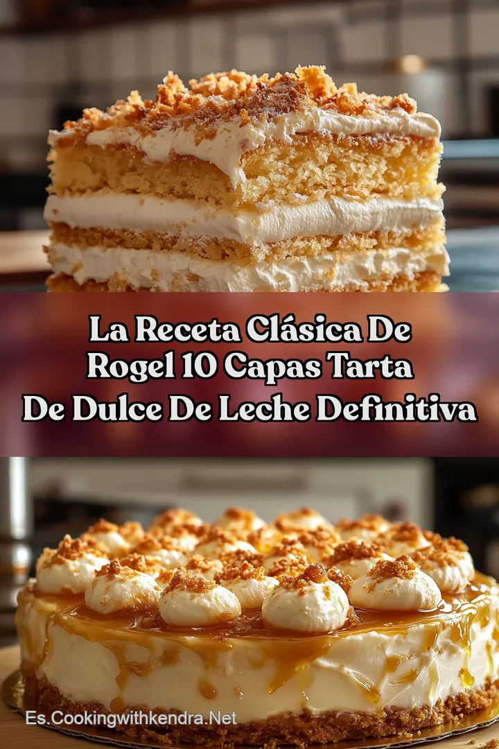 La Receta Cl&aacute;sica de Rogel 10 Capas Tarta de Dulce de Leche Definitiva