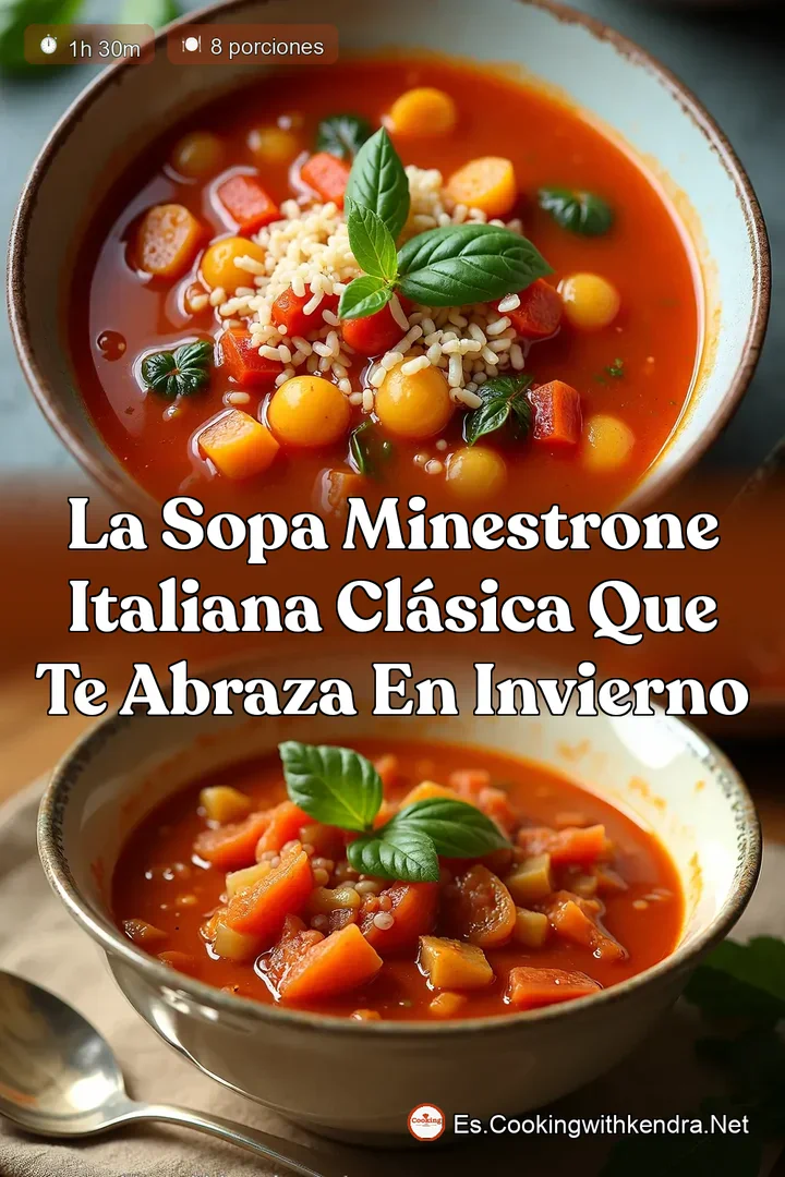 La Sopa Minestrone Italiana Cl&aacute;sica que Te Abraza en Invierno