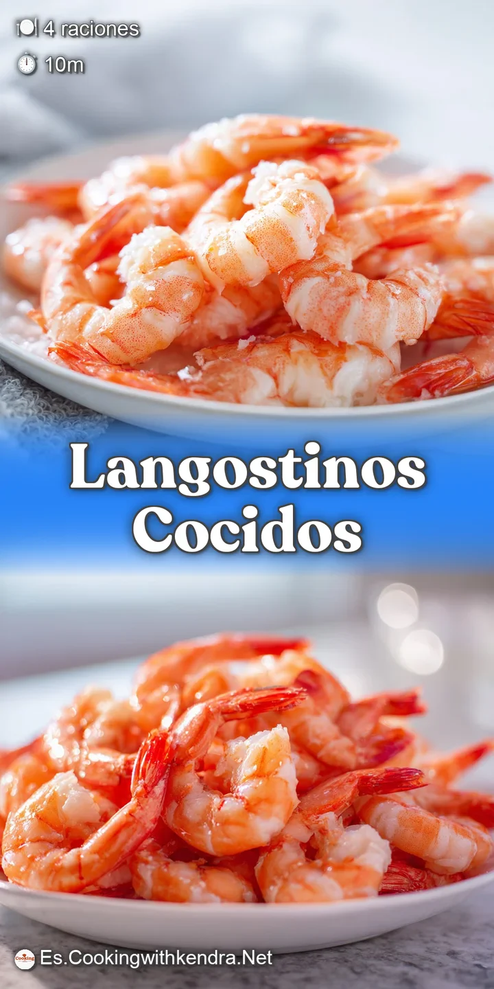 Close-up of juicy, pink langostinos, their delicate shells catching the light, hinting at a tender and flavorful bite.