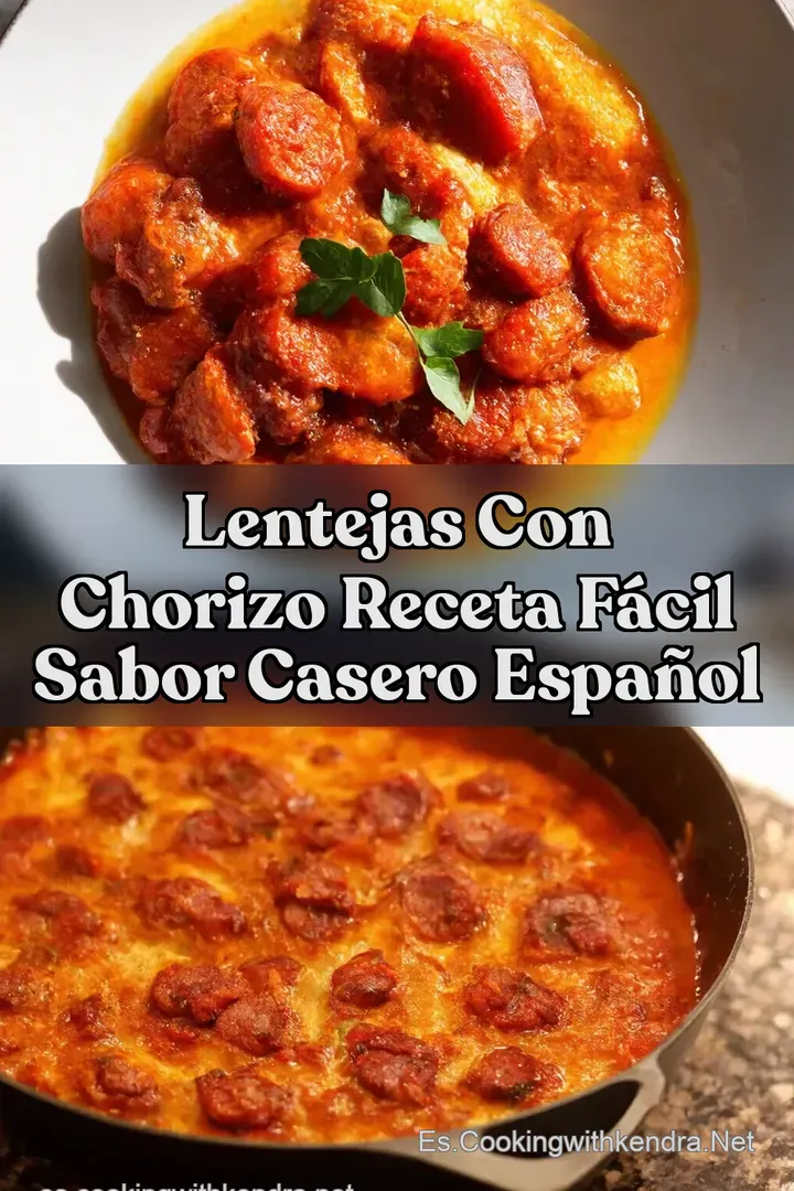 Lentejas con Chorizo Receta F&aacute;cil Sabor Casero Espa&ntilde;ol