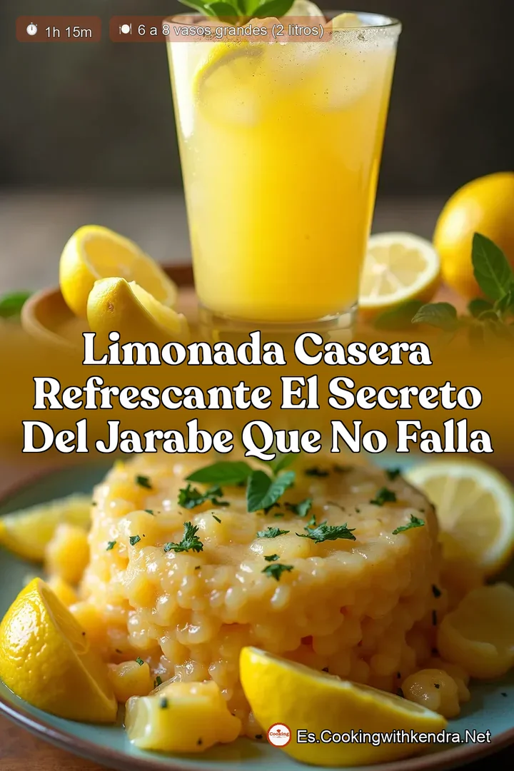 Limonada Casera Refrescante El Secreto del Jarabe que No Falla