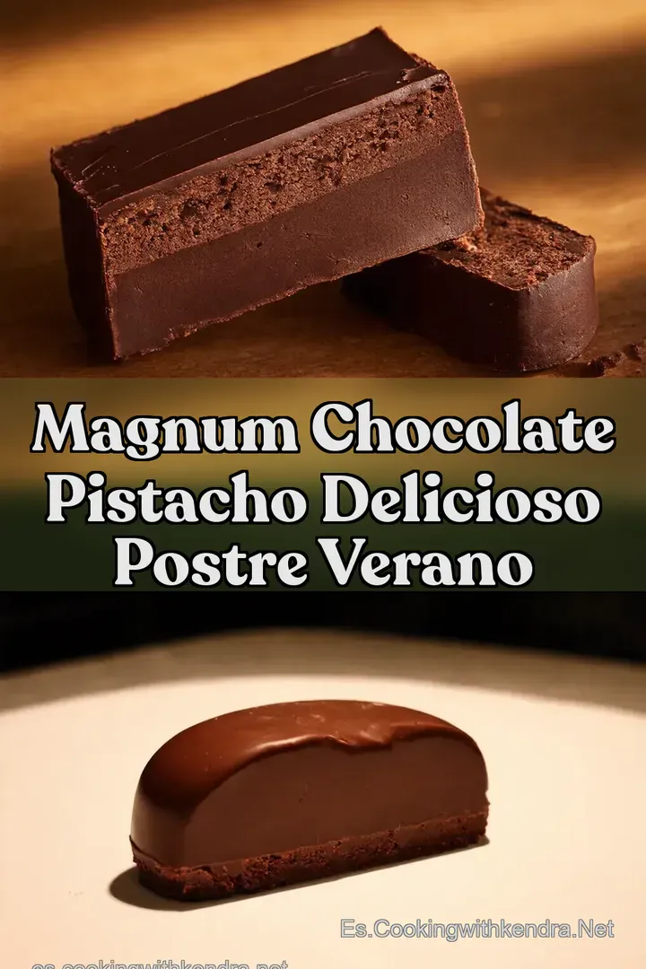 Magnum Chocolate Pistacho Delicioso Postre Verano