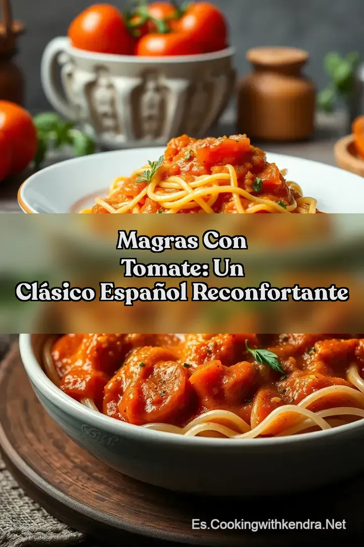 Magras Con Tomate: Un Cl&aacute;sico Espa&ntilde;ol Reconfortante