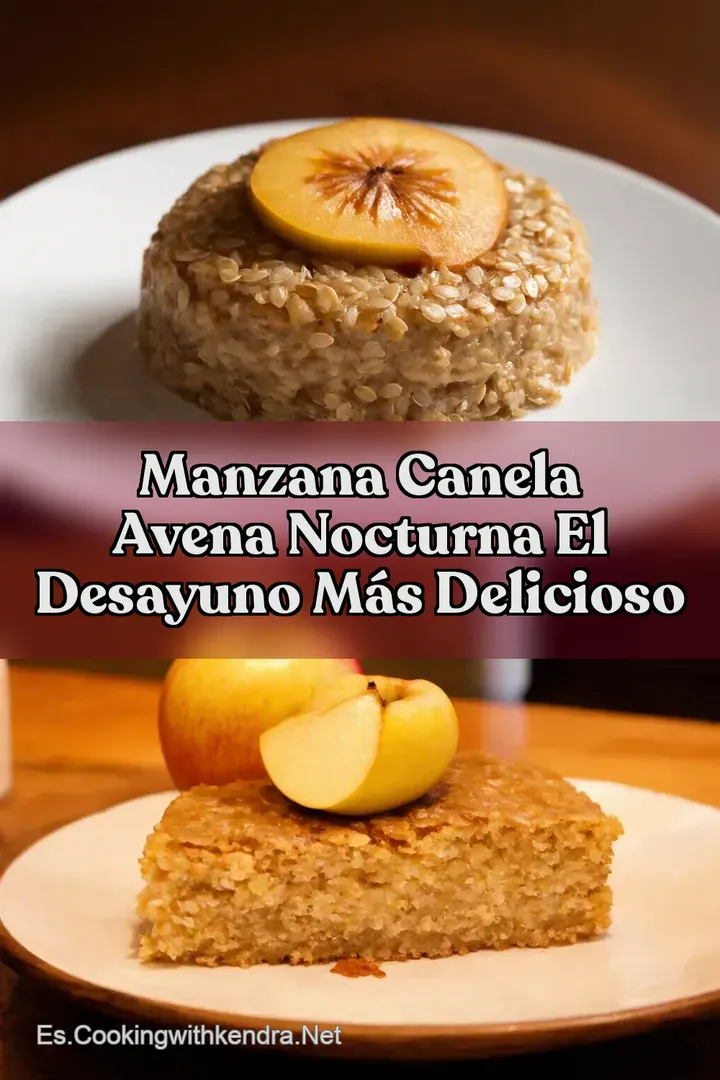 Manzana Canela Avena Nocturna El Desayuno M&aacute;s Delicioso
