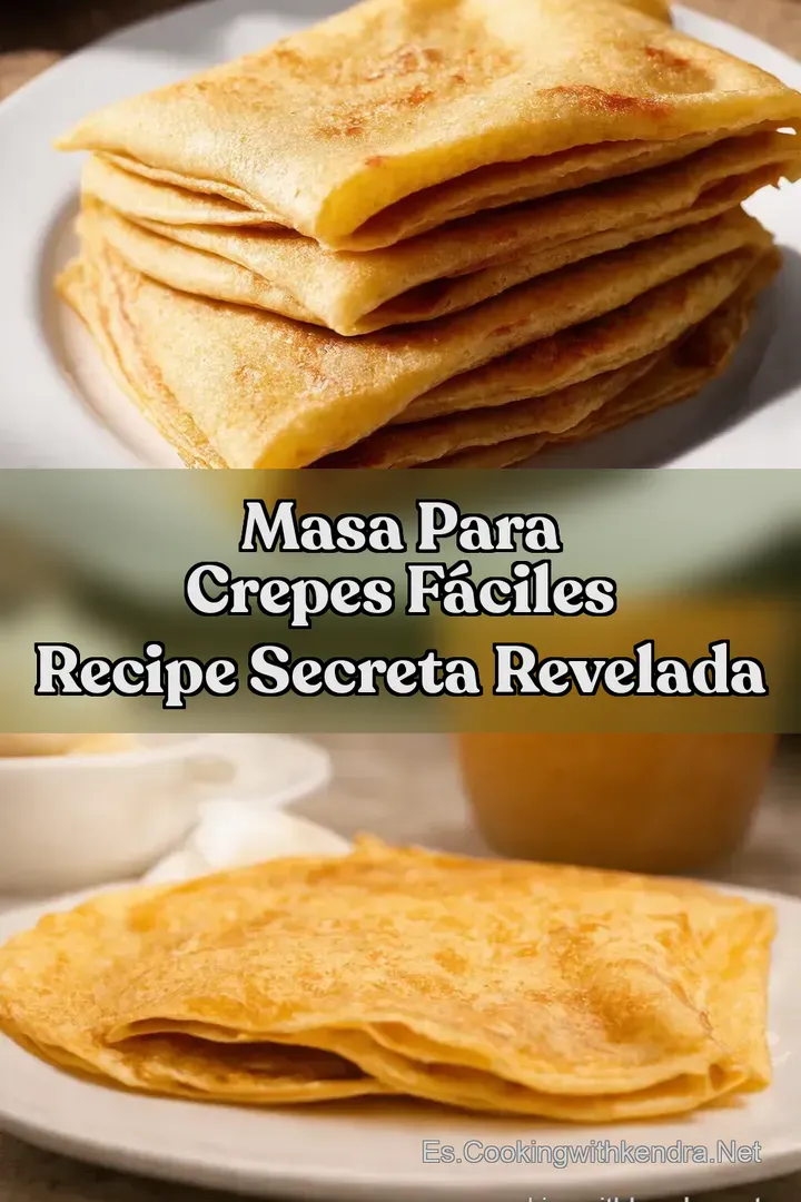 Masa Para Crepes F&aacute;ciles Recipe Secreta Revelada