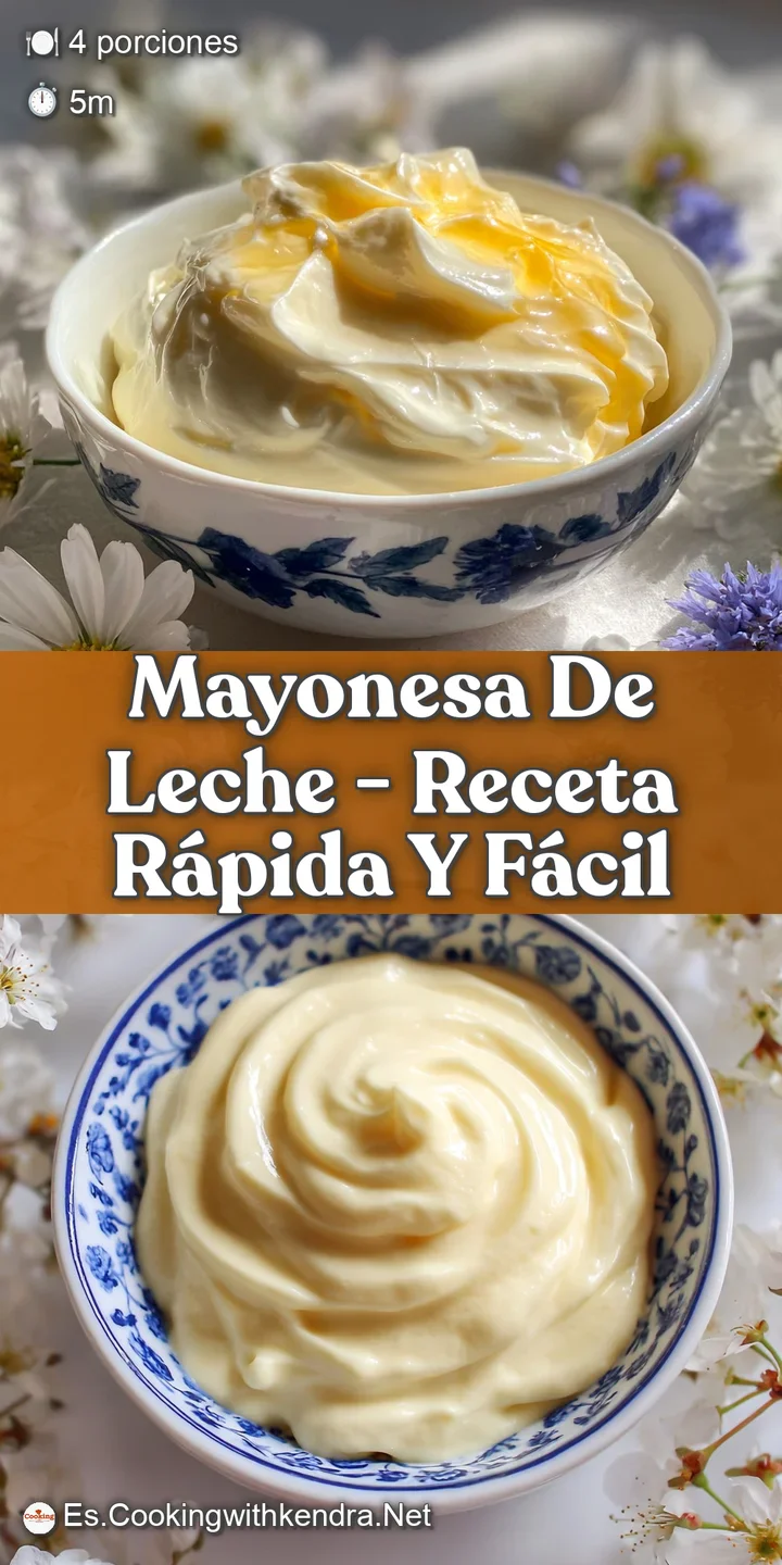 Close-up of homemade milk mayonnaise, showcasing its incredibly smooth, glossy texture and pure white color, hinting at a ...