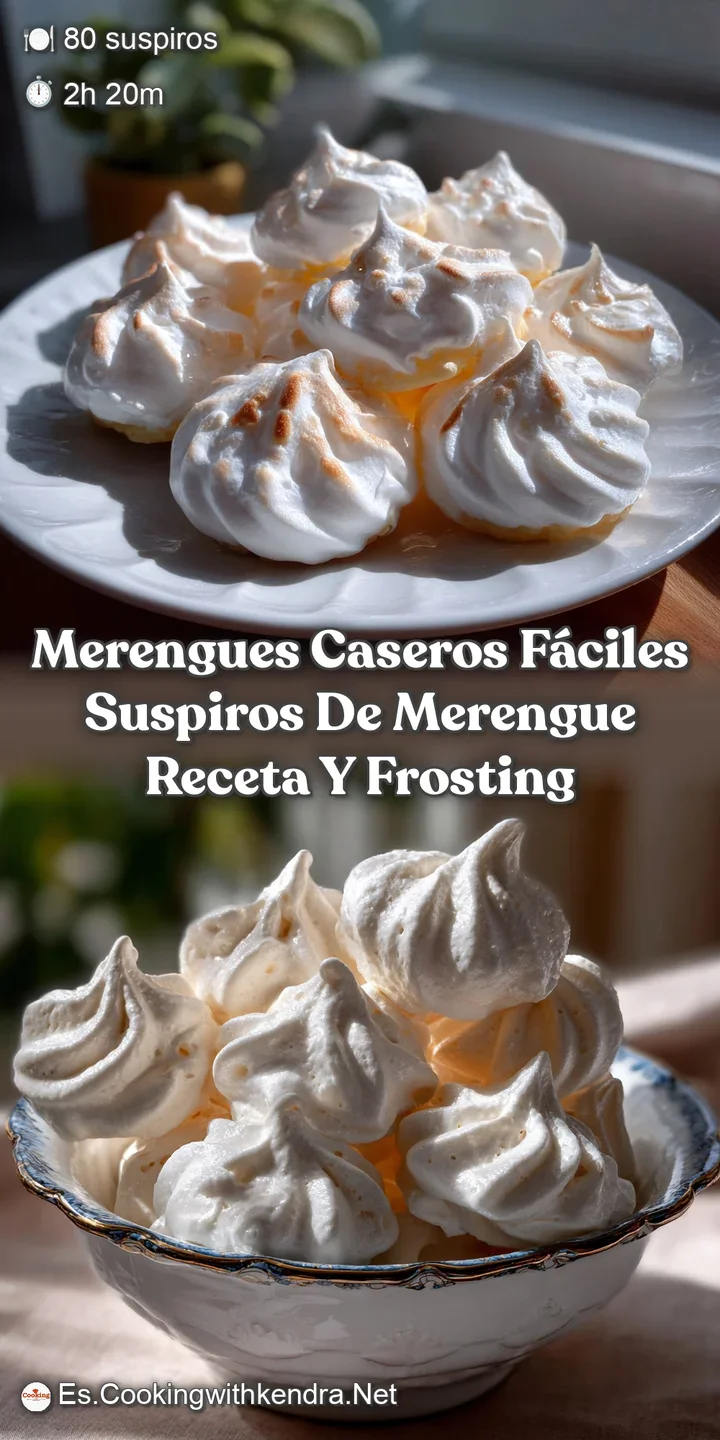 Merengues Caseros F&aacute;ciles Suspiros De Merengue Receta y Frosting