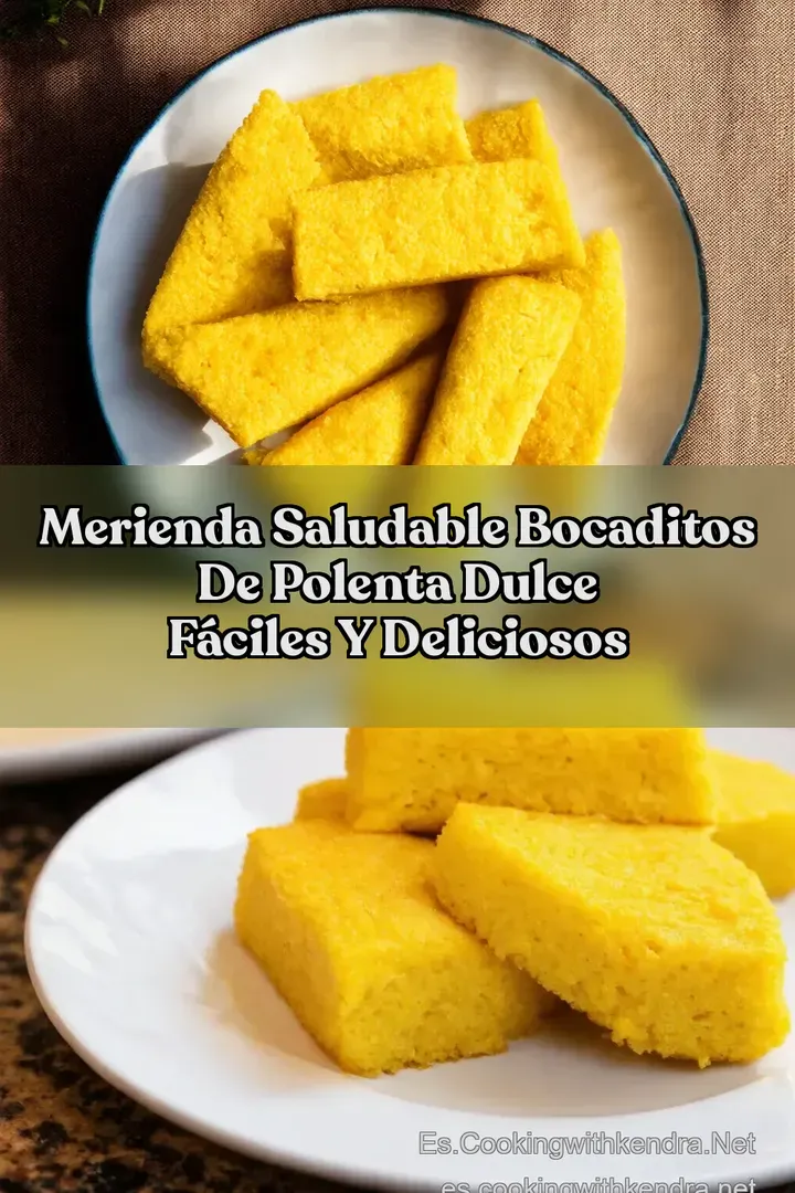 Merienda Saludable Bocaditos de Polenta Dulce F&aacute;ciles y Deliciosos