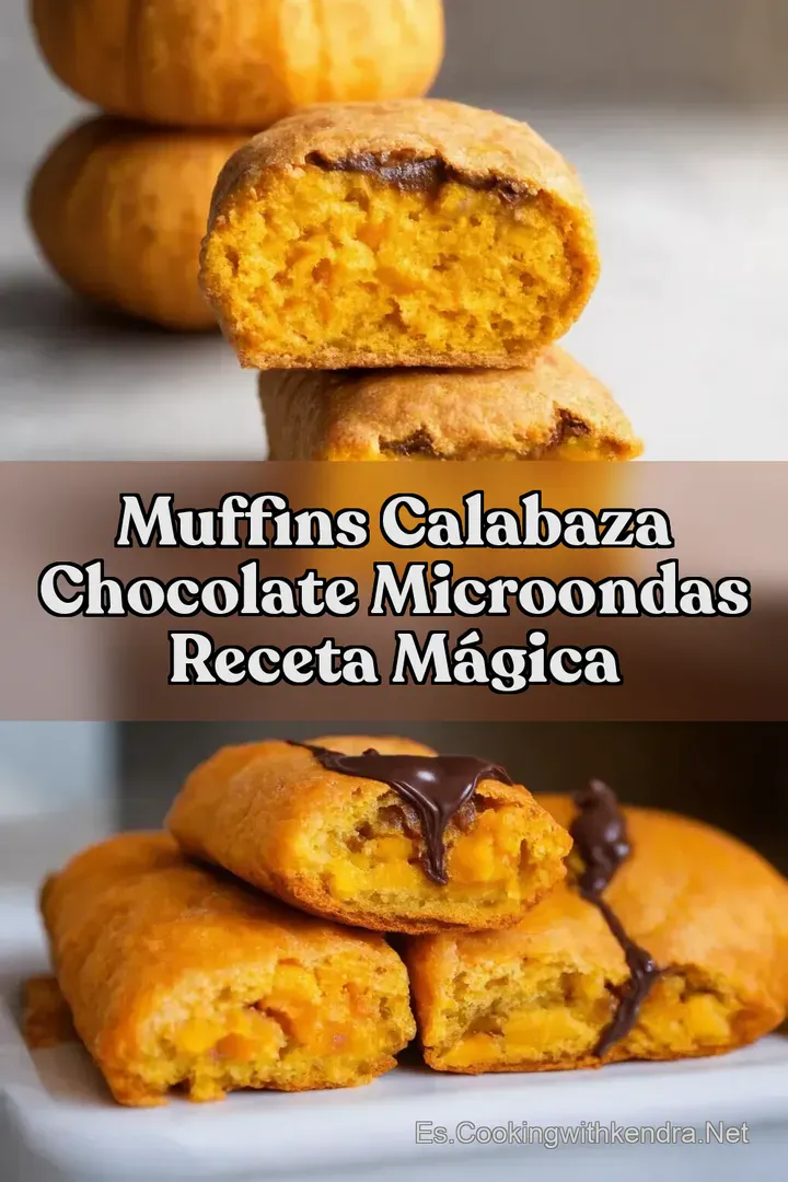 Muffins Calabaza Chocolate Microondas Receta M&aacute;gica
