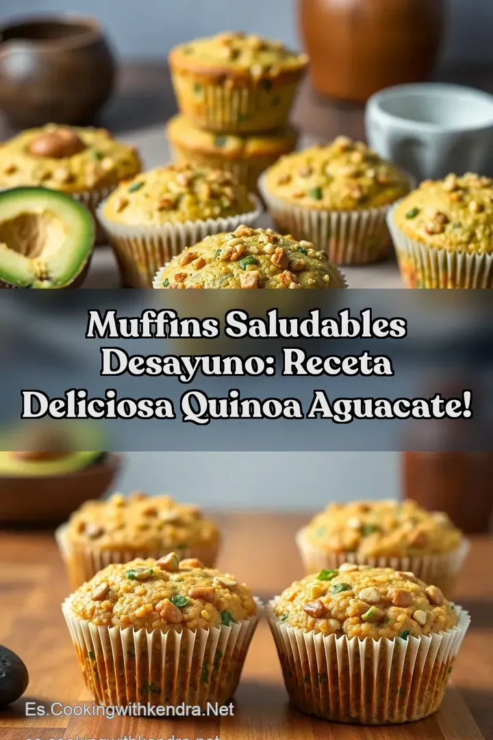Muffins Saludables Desayuno: Receta Deliciosa Quinoa Aguacate!
