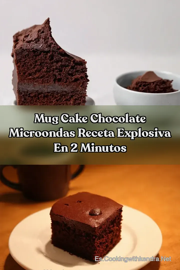 Mug Cake Chocolate Microondas Receta Explosiva En 2 Minutos
