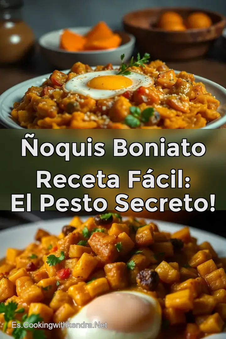&Ntilde;oquis Boniato Receta F&aacute;cil: El Pesto Secreto!
