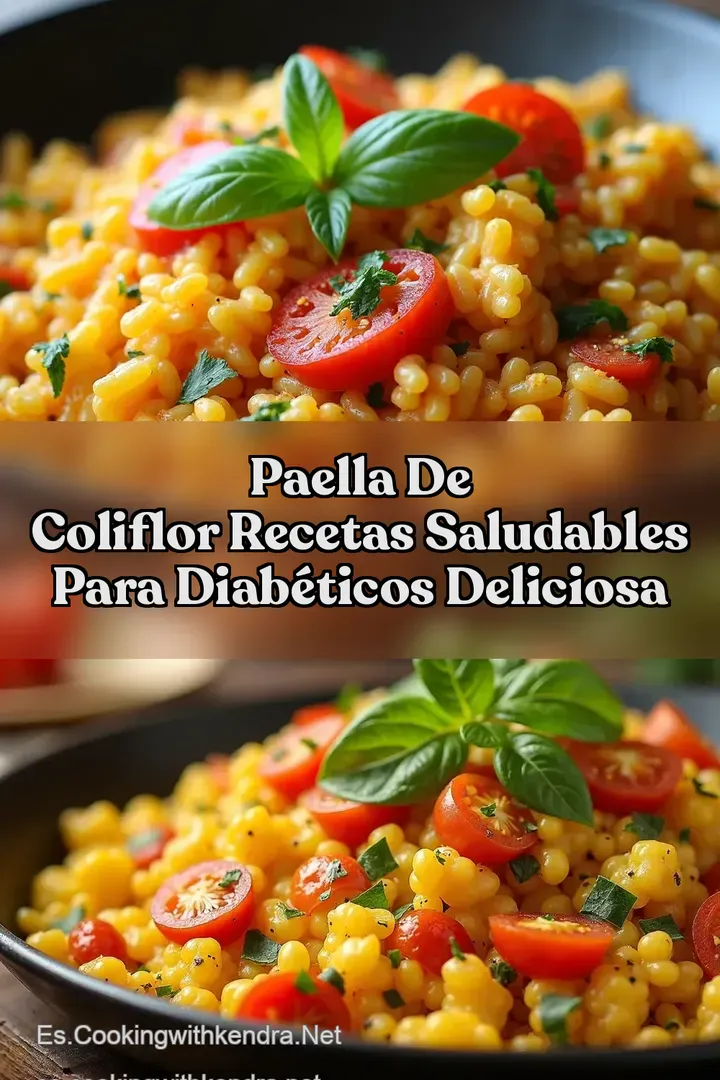 Paella de Coliflor Recetas Saludables Para Diab&eacute;ticos Deliciosa
